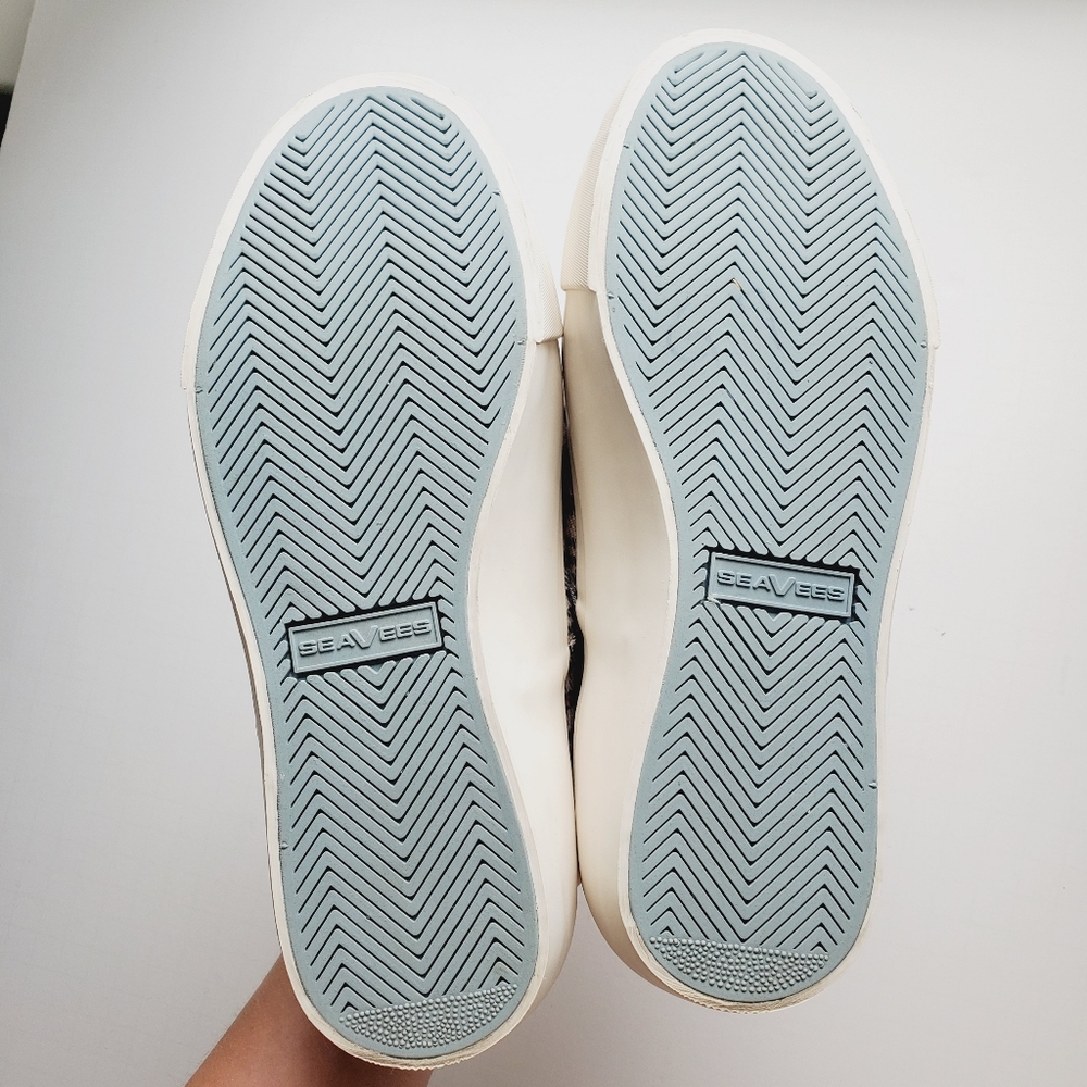 EUC Seavees Baja Slip On Platform Sneaker Plaid Flannel Womens 6 - Picture 6 of 10